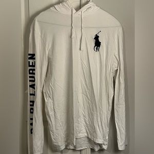 Polo Ralph Lauren hoodie XL front and back logo.